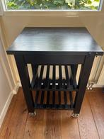 Keukentafel / Trolley, Huis en Inrichting, Tafels | Bijzettafels, Ophalen, Gebruikt, 75 cm of meer, Rechthoekig