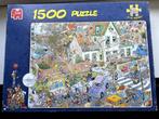 Jan van Haasteren Puzzel	- De Storm - 1500 stukjes, Ophalen of Verzenden, 500 t/m 1500 stukjes, Gebruikt, Legpuzzel