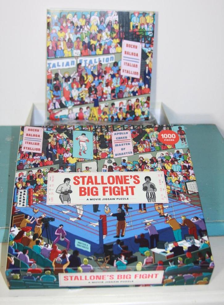 Stallone's Big Fight puzzel, Hobby en Vrije tijd, Denksport en Puzzels, Zo goed als nieuw, Legpuzzel, 500 t/m 1500 stukjes, Ophalen