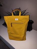 Rugzak Sandqvist Yellow bio katoen/gerecycled polyester zgan, 25 tot 40 cm, Zo goed als nieuw, 30 tot 45 cm, Ophalen