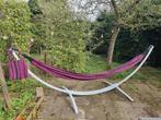 Hangmat met onderstel, Tuin en Terras, Hangmatten, Meerpersoons, Met standaard, Gebruikt, Ophalen