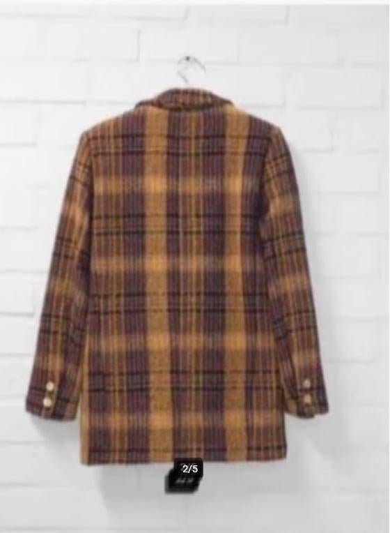 Amaya Amsterdam - Mooie boucle tweed blazer maat L - Nieuw, Kleding | Dames, Paars, Maat 42/44 (L), Nieuw, Ophalen of Verzenden