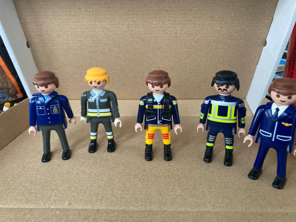 Playmobil brandweer politie poppetjes, Ophalen of Verzenden, Gebruikt, Los playmobil