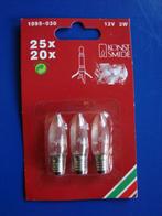 vintage set (3 X) heldere reservelampjes kerstverlichting, Diversen, Kerst, Ophalen of Verzenden, Nieuw