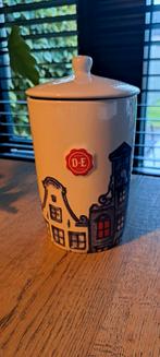 Douwe Egberts Voorraadpot Huisjes Serie - Nieuwstaat, Overige materialen, Nieuw, Minder dan 25 cm, Ophalen