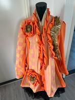 Roze/oranje /gele aparte nieuwe carnavalsjas maat 42/44., Carnaval, Maat 42/44 (L), Nieuw, Ophalen of Verzenden