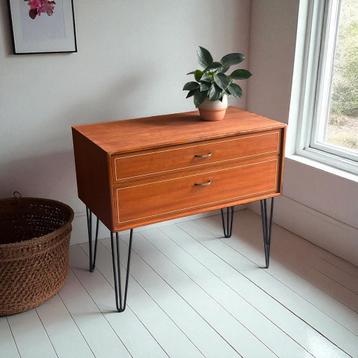 Vintage Teakhouten Ladekast | wandkast | formule Kempkes beschikbaar voor biedingen