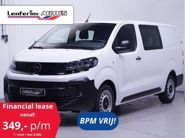 Opel Vivaro 120 pk L3H1 Dubbel Cabine 6-Zits, Navi, BPM vrij, Auto's, Bestelauto's, Bedrijf, Te koop, ABS, Airbags, Airconditioning