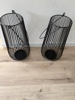 2x JYSK Lantaarn Zwart - Nieuw!, 25 tot 50 cm, Zwart, Nieuw, Ophalen of Verzenden