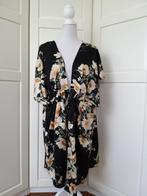 Guts & Gusto zgan zwarte floral blouse tuniek XXL, Guts & Gusto, Zwart, Maat 46/48 (XL) of groter, Ophalen of Verzenden