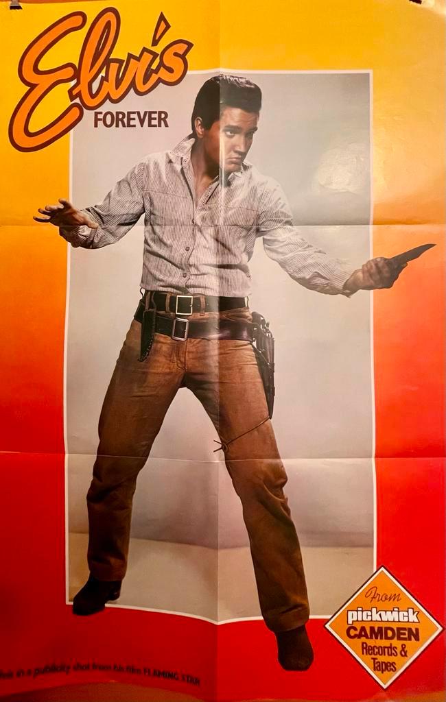 Elvis Presley Forever Poster - Pickwick Camden, Verzamelen, Posters, Gebruikt, Muziek, A1 t/m A3, Rechthoekig Staand, Ophalen of Verzenden