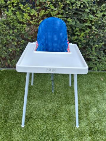 Ikea Antilop kinderstoel met blad en steunkussen beschikbaar voor biedingen