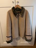 Vintage Blacky Dress Leren Jas met Bontkraag maat 44, Ophalen of Verzenden, Gedragen, Beige