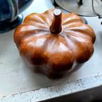 Houten Pompoen Potje - Filipijns Handwerk, Minder dan 50 cm, Gebruikt, Minder dan 50 cm, Ophalen of Verzenden