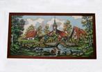 €40 BERGDORP 82x43 LANDSCHAP KERK BRUG WASVROUWEN KOEIEN, Ophalen of Verzenden, Nieuw