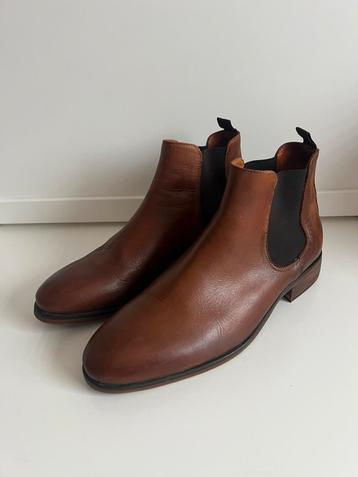 Manfield leren Chelsea boots – maat 43 beschikbaar voor biedingen