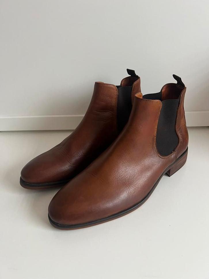 Manfield leren Chelsea boots – maat 43, Kleding | Heren, Schoenen, Zo goed als nieuw, Boots, Bruin, Ophalen of Verzenden