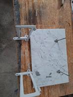 Mooie originele marmer achterplaat voor wasbak plus dragers, Doe-het-zelf en Verbouw, Sanitair, Ophalen of Verzenden, Gebruikt