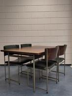 Vintage Pastoe eettafel SM08 eetkamerstoel Cees Braakman, Gebruikt, ., 4 tot 6 stoelen, .