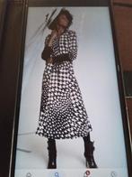 PRACHTIGE VLOTTE*K-DESIGN* PIED DE POULE DESSIN JURK Z.G.A.N, Kleding | Dames, Maat 38/40 (M), K-DESIGN., Zwart, Ophalen of Verzenden