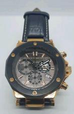 GC Goud Verguld Herenhorloge Nieuwstaat, Overige merken, Leer, Polshorloge, Ophalen of Verzenden