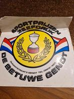 2321 Vintage Sportprijzen Zeefdruk Reclame Sticker, Ophalen of Verzenden, Gebruikt