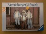 Te Koop 500 stukjes 3 kleine cowboys Ravensburger kinderen, 500 t/m 1500 stukjes, Legpuzzel, Zo goed als nieuw, Ophalen