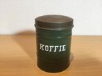 Groen emaille koffie blik, Antiek en Kunst, Antiek | Emaille, Ophalen of Verzenden