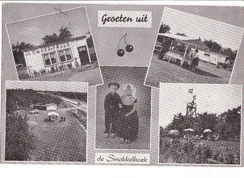 Kapelle Biezelinge -groeten uit de Smokkelhoek 5-vensterkrt, Verzamelen, Ansichtkaarten | Nederland, Ongelopen, Zeeland, 1940 tot 1960