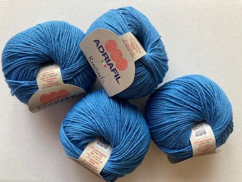500 gr merino katoen, Adriafil Rugiada, blauw, Hobby en Vrije tijd, Breien en Haken, Nieuw, Breien of Haken, Wol of Garen, Ophalen of Verzenden