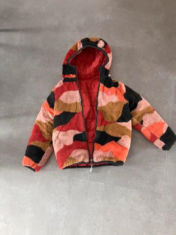 Reversible winterjas meisjes maat 128 beschikbaar voor biedingen