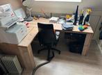 Te koop bureau en kast ( steiger hout ), Ophalen of Verzenden, Bureau