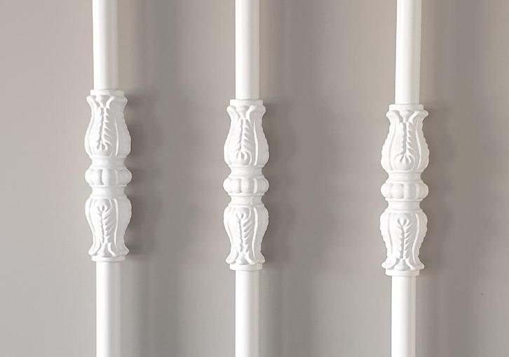 RT-801-11 SW: div sierspijlen wit trap spijl hek leuning bol, Huis en Inrichting, Woonaccessoires | Overige, Nieuw, Ophalen of Verzenden
