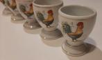 6 antieke franse eierdopjes haantje + 1 zoutvaatje., Huis en Inrichting, Keuken | Servies, Ophalen of Verzenden, Gebruikt, Overige stijlen