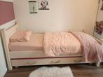 Steigerhouten bed en kast, Ophalen, Zo goed als nieuw, 180 cm of meer, 85 tot 100 cm