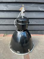 Vintage industriële fabriekslamp EFC type 25-400, emaille, Huis en Inrichting, Ophalen, Gebruikt, 50 tot 75 cm, Glas