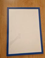 Blauwe grote wissellijst 70 x 50, geen glas, Gebruikt, 50 tot 75 cm, Ophalen of Verzenden, 50 tot 75 cm