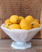 Vintage Anchor Hocking opaline fruitschaal druiven, Ophalen of Verzenden