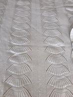 Witte gebreide sprei 125 X 210, Huis en Inrichting, Woonaccessoires | Plaids en Woondekens, Ophalen of Verzenden, Zo goed als nieuw