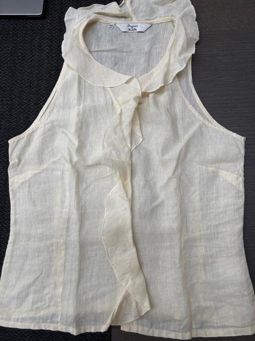 Scapa off white bloes linnen 40-42, Kleding | Dames, Blouses en Tunieken, Zo goed als nieuw, Maat 38/40 (M), Wit, Verzenden