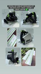 FESTOOL TS 55 INVALZAAG MET LINIAAL 1400MM & 2400MM Z.G.A.N, Doe-het-zelf en Verbouw, Ophalen, Festoolstraat 1, Invalzaag, Zo goed als nieuw