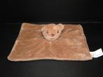 WIBRA B BABY BEER KNUFFELDOEK VELOURS BRUIN MET, Verzenden, Nieuw, Overige typen