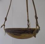 art deco luster lamp Daum Nancy met bronzen zwanen, Antiek en Kunst, Ophalen