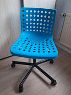 2x blauwe IKEA bureaustoel, Ophalen, Zo goed als nieuw, Blauw