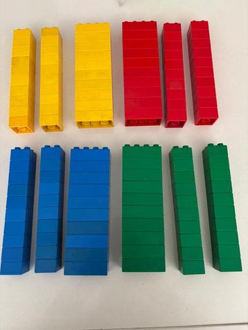 Lego duplo blokken set rood groen geel en blauw 120 stuks! beschikbaar voor biedingen