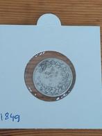 Nederland 25 cent 1849 zilver, Postzegels en Munten, Munten | Nederland, Ophalen of Verzenden, Koning Willem II, 25 cent, Zilver