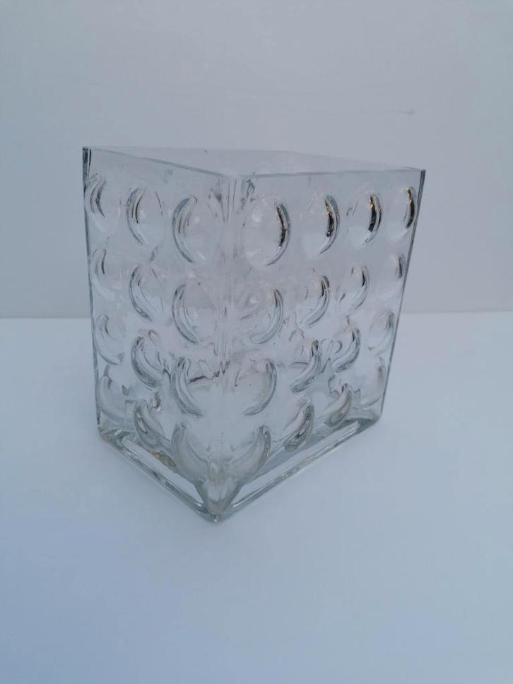 Vintage glazen vaas/bak, Antiek en Kunst, Antiek | Vazen, Ophalen of Verzenden