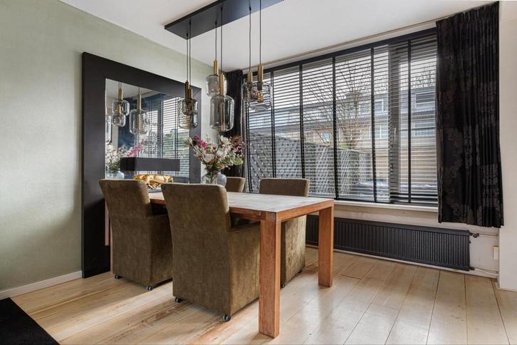 Grote houten eetkamertafel 200x100cm, Huis en Inrichting, Tafels | Eettafels, Gebruikt, 100 tot 150 cm, 200 cm of meer, Vijf personen of meer