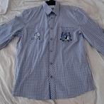 Fuchs Oktoberfest Hemd Maat L, Blauw, Ophalen of Verzenden, Zo goed als nieuw, Halswijdte 41/42 (L)