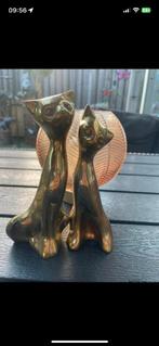 2 messing katten, Ophalen of Verzenden, Koper